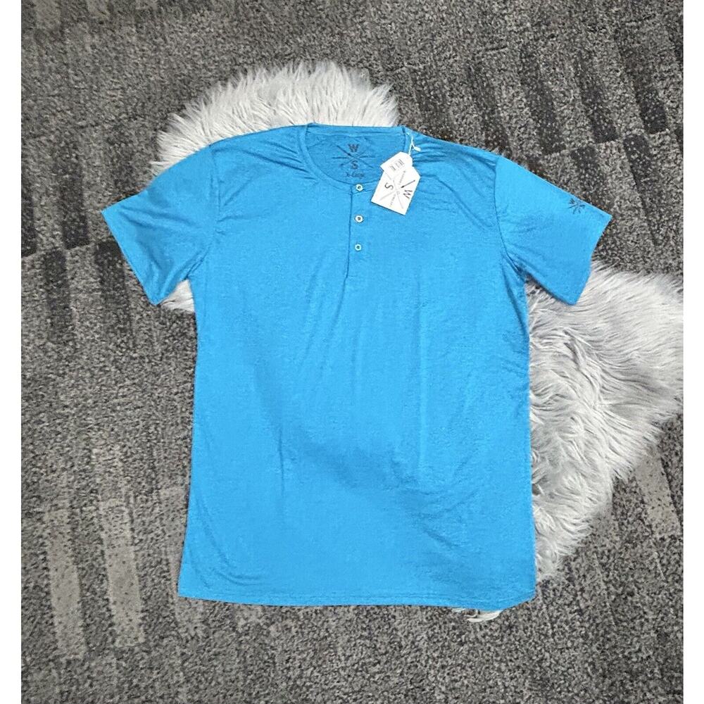 Warriors And Scholars Surf Active Henley Size XLarge (MSRP $49)